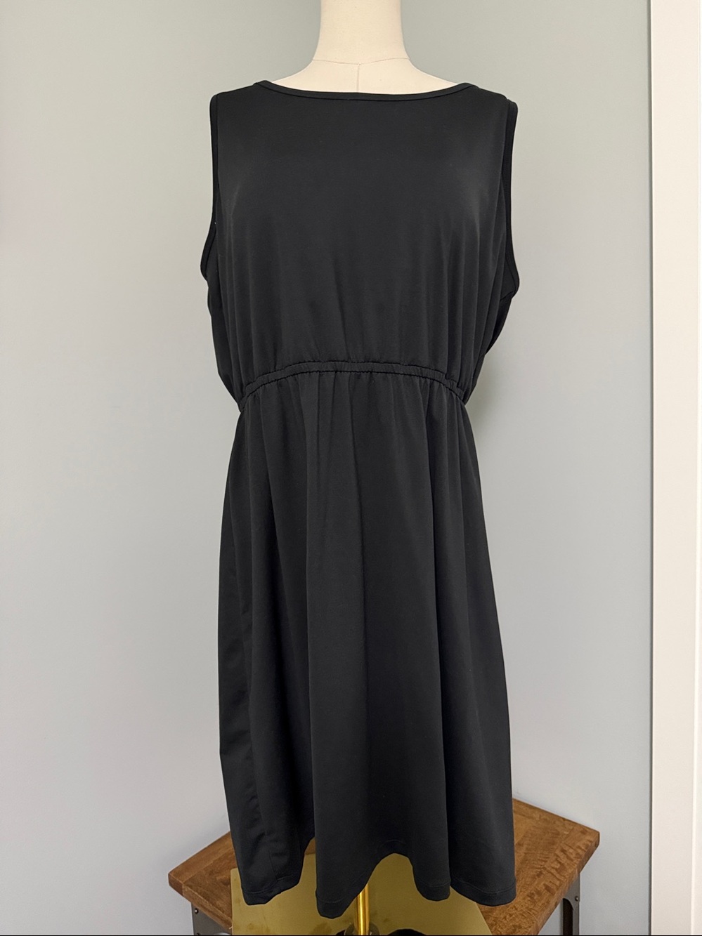 Prana Sleeveless Midi Dress | Black | 1X | Sustainable Athletic